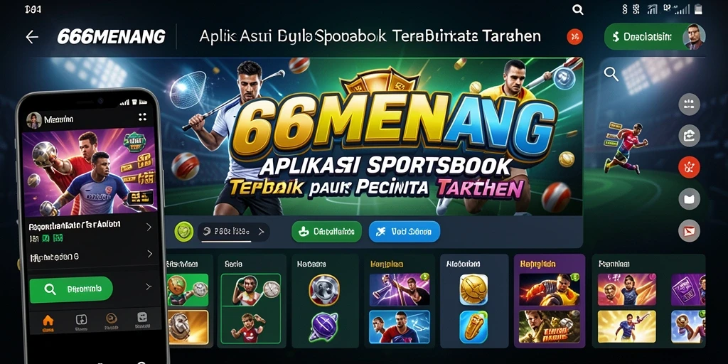 Tampilan antarmuka utama 666MENANG dengan berbagai pilihan taruhan.