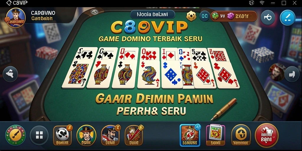 Tampilan gameplay C8VIP yang menarik dan interaktif.