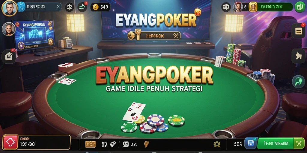 Tampilan gameplay EYANGPOKER dengan strategi Idle yang menarik.