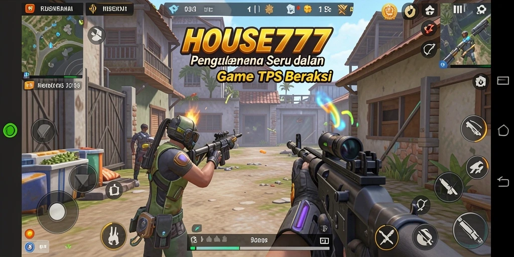 Menampilkan gameplay mendebarkan di HOUSE777 dengan aksi pertempuran yang seru.