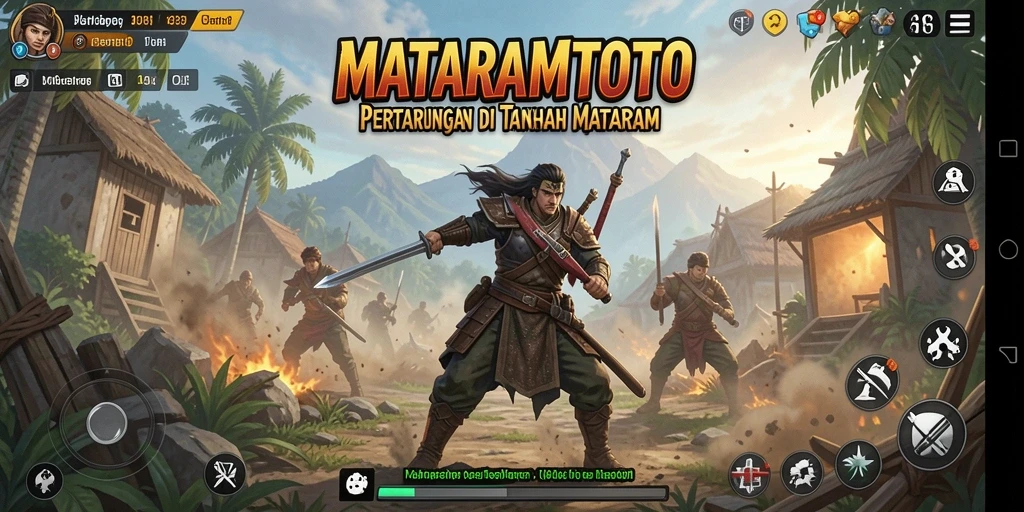 Screenshot momen intens gameplay Battle Royale di MATARAMTOTO.