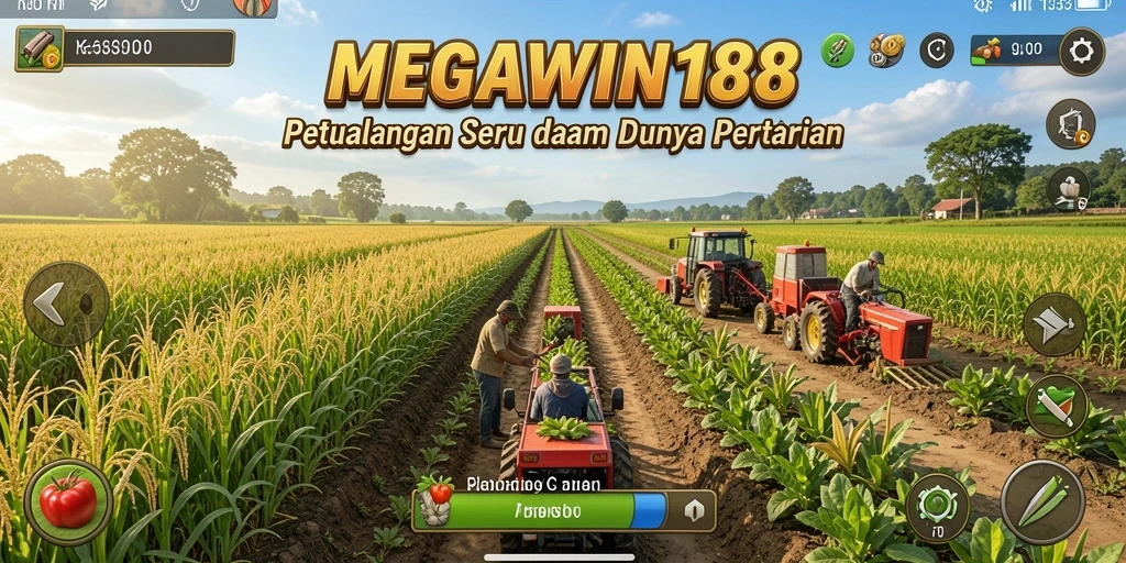 Tampilan menarik dari gameplay peternakan di MEGAWIN188.