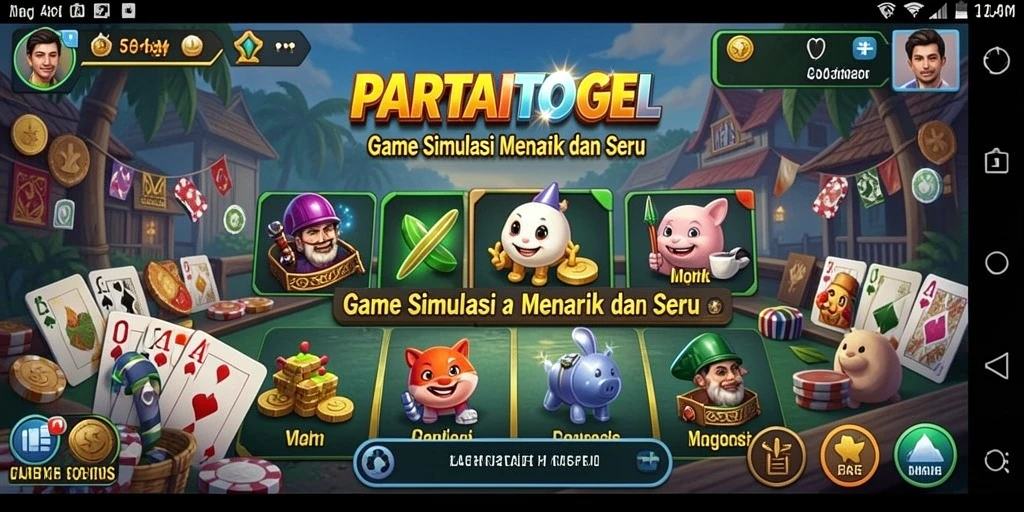 Screenshot PARTAITOGEL menampilkan aksi seru dari gameplay simulasi.