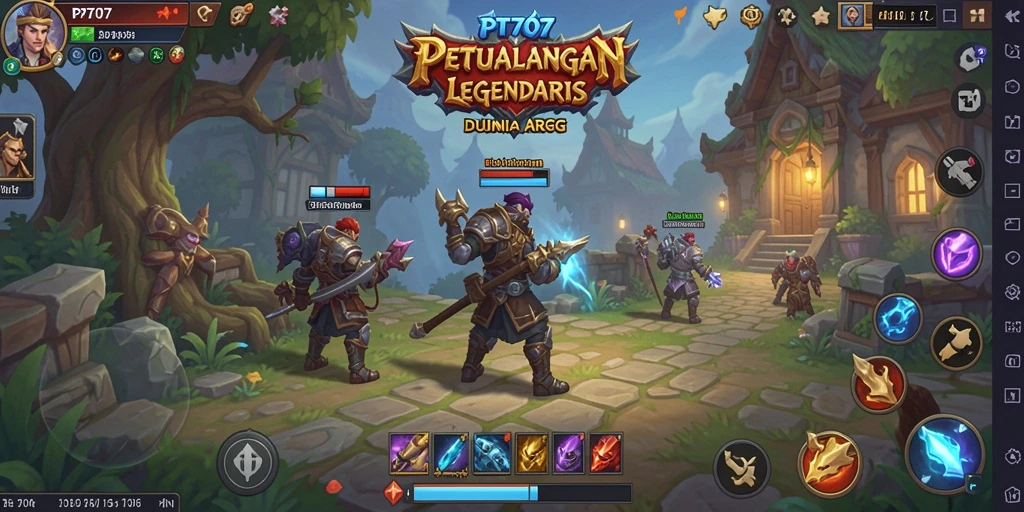 Gameplay seru dengan pertarungan dinamis di PT707.