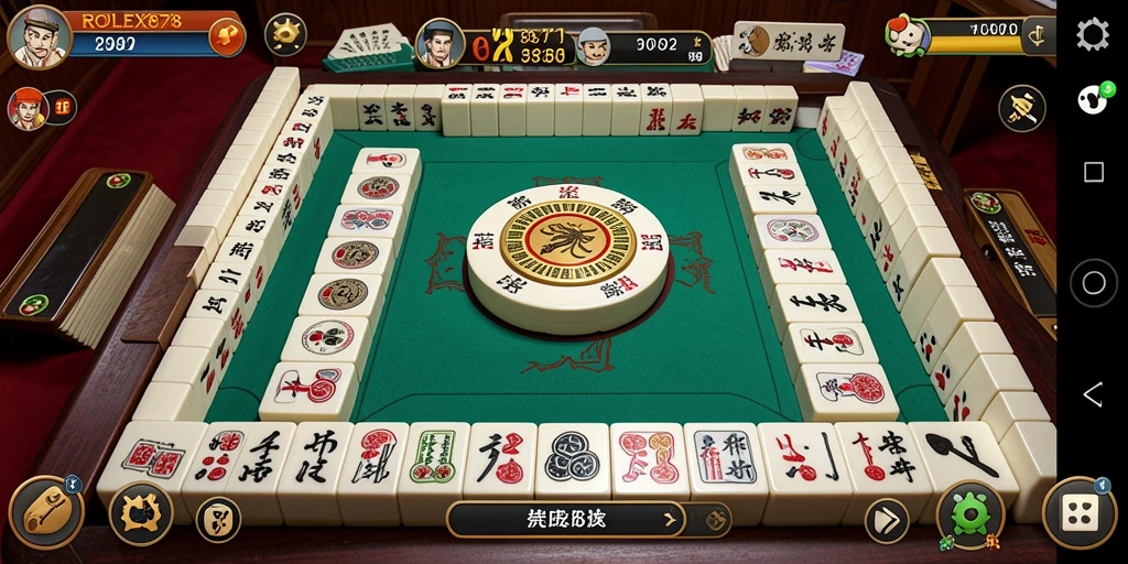 Screenshot permainan <strong>ROLEX878</strong> menampilkan pengalaman bermain Mahjong yang seru.