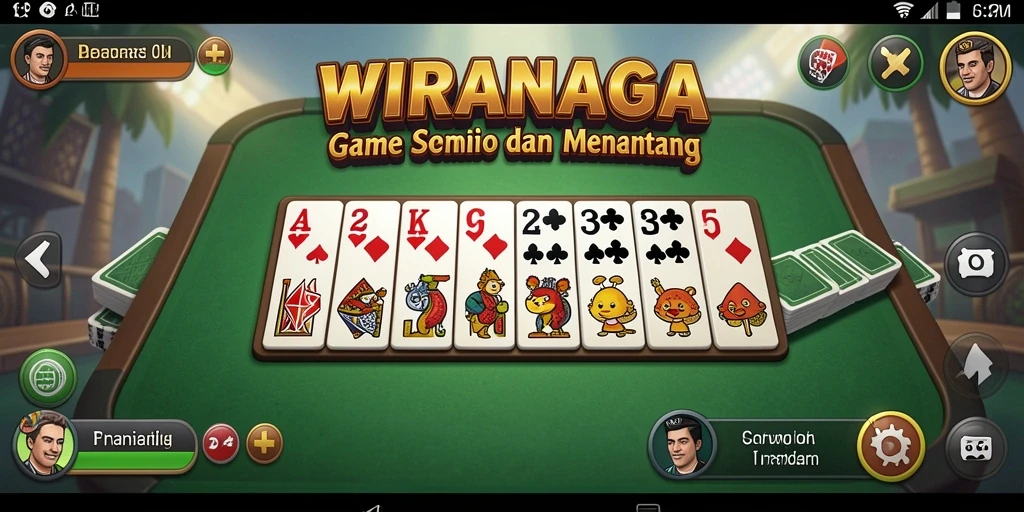 Gameplay WIRANAGA yang seru dan kompetitif dalam permainan Domino.